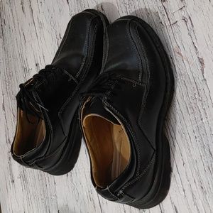 DOCKERS Pro Style Men's Black Leather Lace up Oxford Shoes Size 7.5M